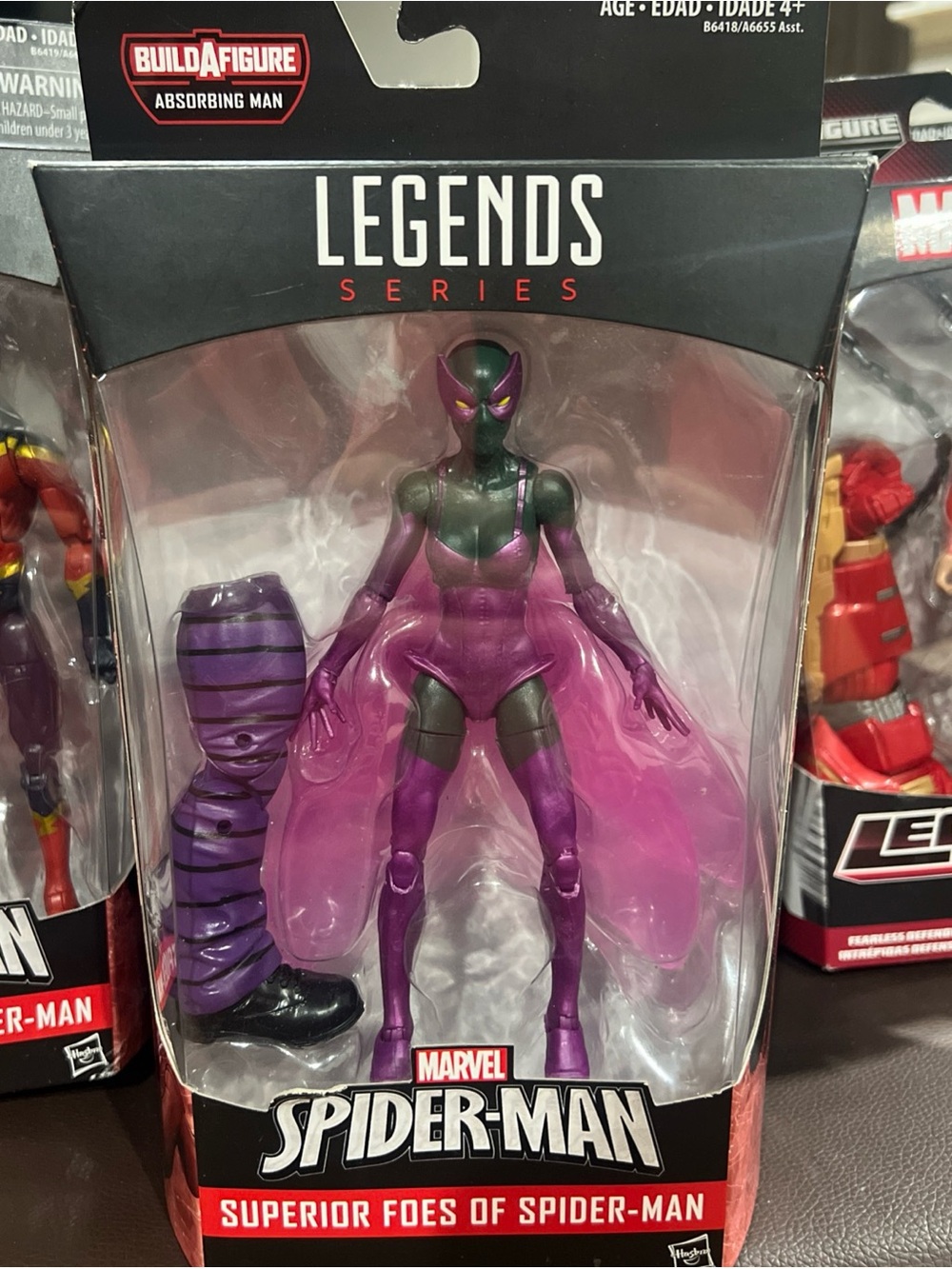 Marvel Legends 6" Superior Foes of Spider-Man Lady Beetle(Absorbing Man BAF)-NEW